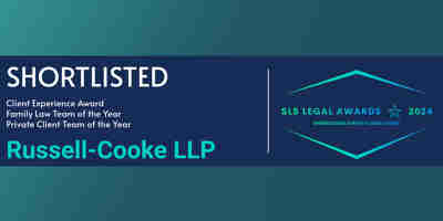 Surrey Law Society (SLS) Legal Awards 2024 Finalist Russell-Cooke News 2024