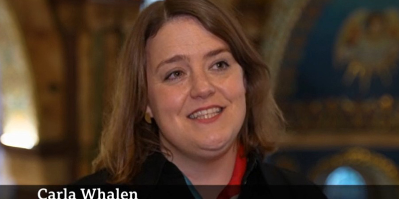 Russell-Cooke charity lawyer Carla Whale, The King's Christmas speech at The Fitzrovia Chapel BBC News at One